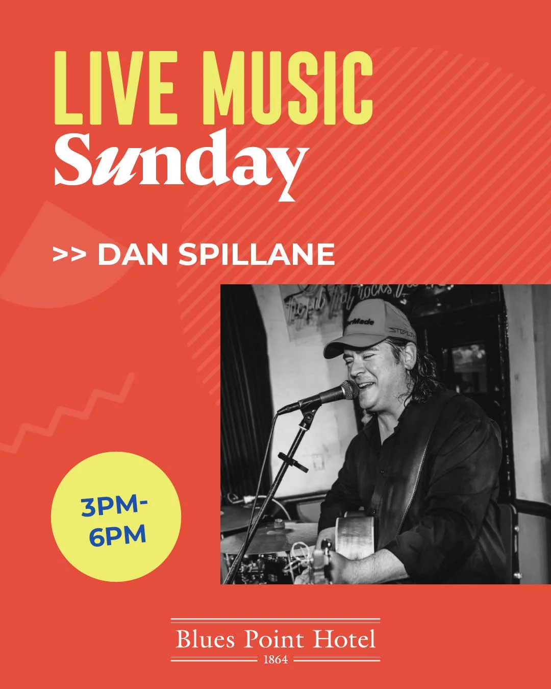 Get the crew together for a fun Sunday sesh with Dan Spillane from 3-6pm at The Blues 💙 #loveyourlocal⁠
🍽️ Full bistro menu available all day from 11.30am⁠