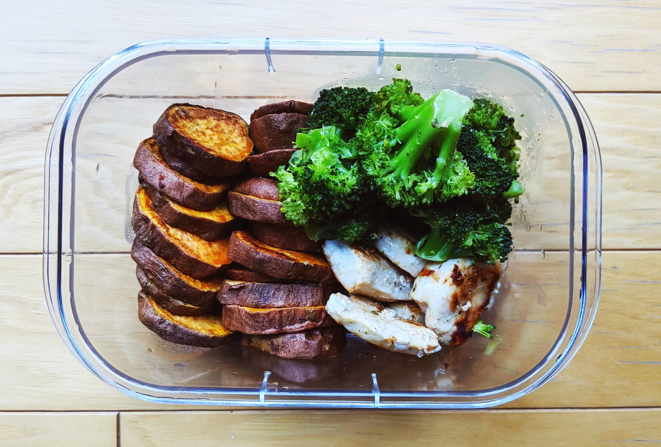 Sweet Potato + Chicken Meal Prep Idea