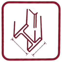 Technical drawing of a mechanical part with dimensions