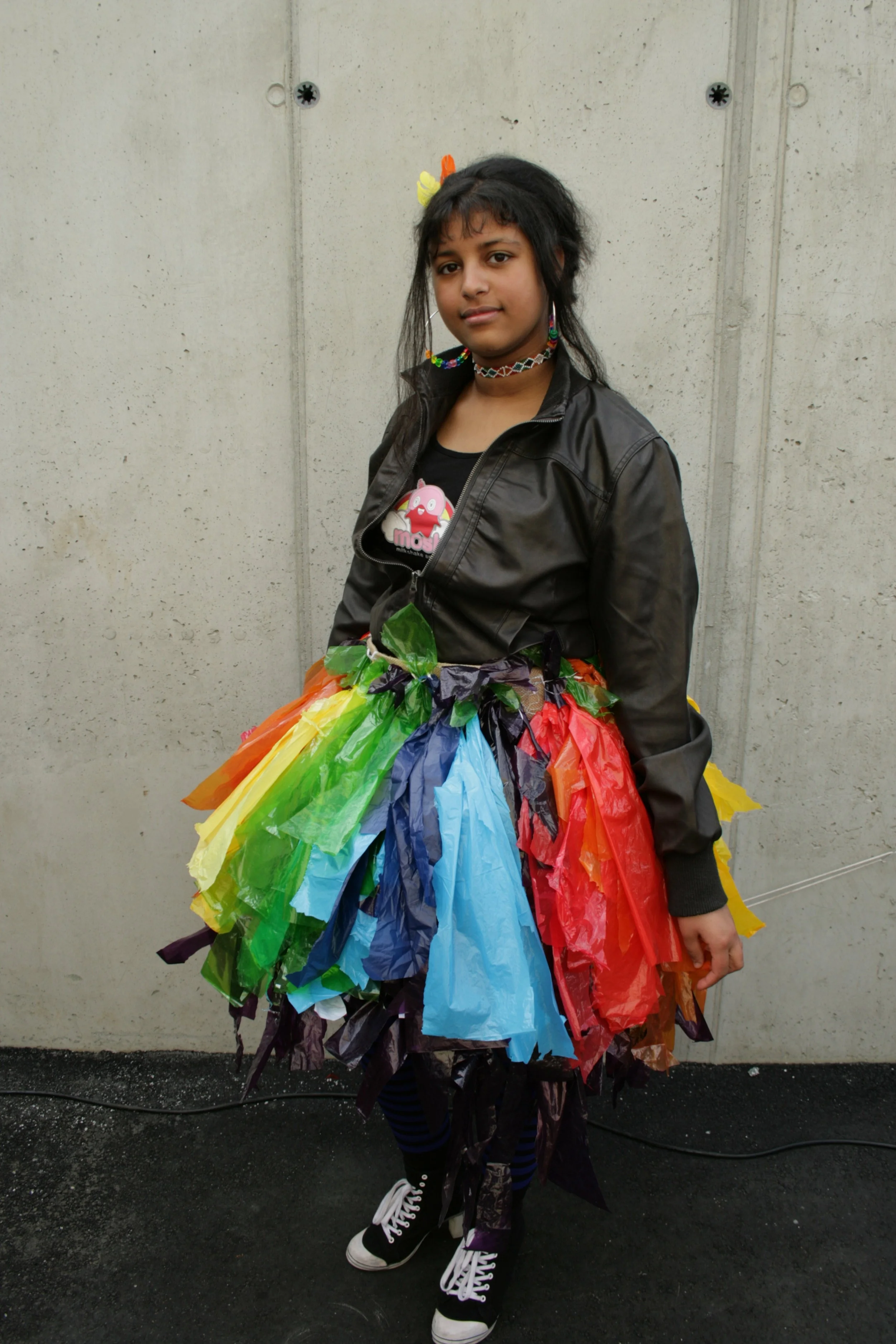 Dressed up in plastic