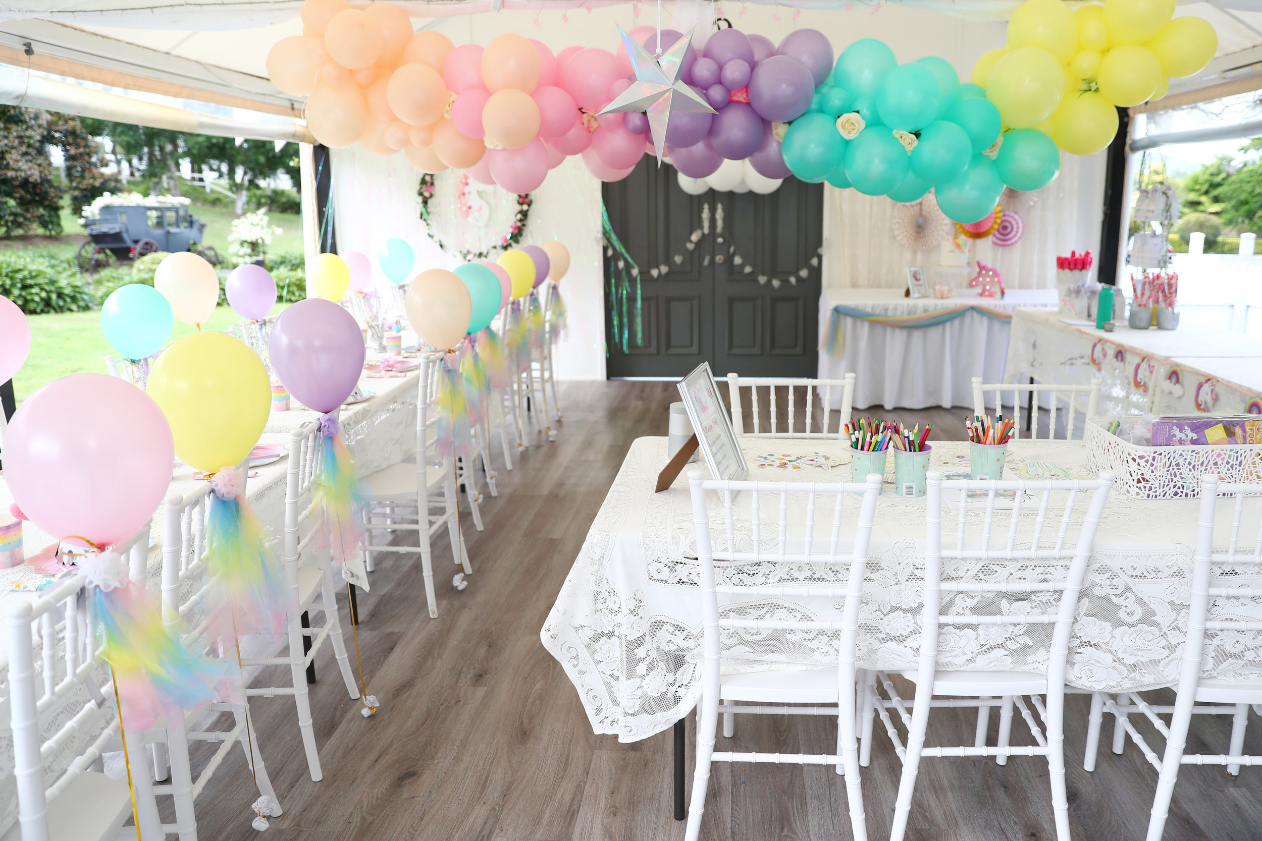 unicorn childrens table and chairs