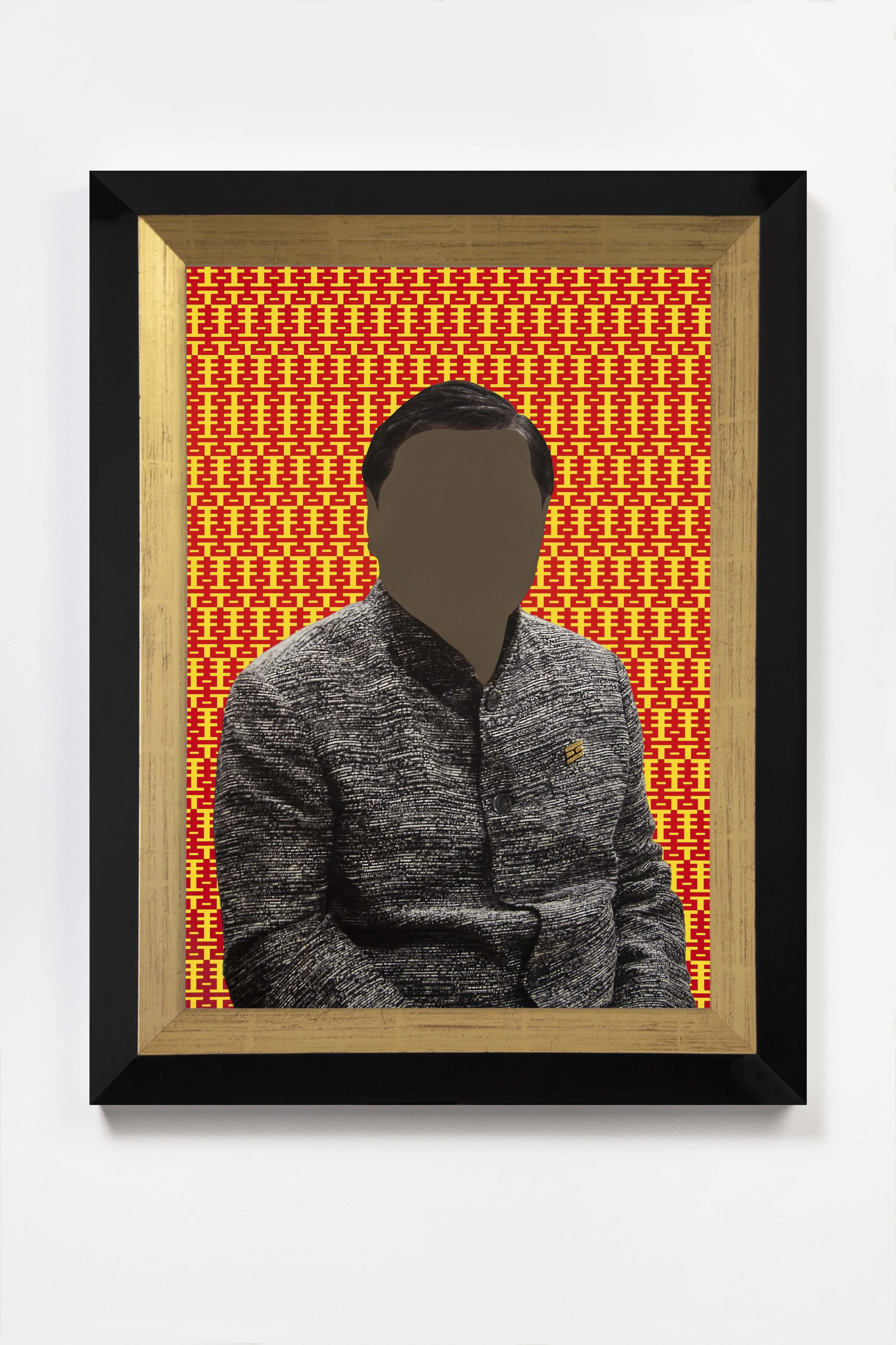 Encounter, Vermilion 2018 © Nicola Green Painting, on giclée with hand applied 24k gold leaf, 308gsm Hahnemuhle H52 x W40 cm £5,900 H64 x W47 cm £8,500
