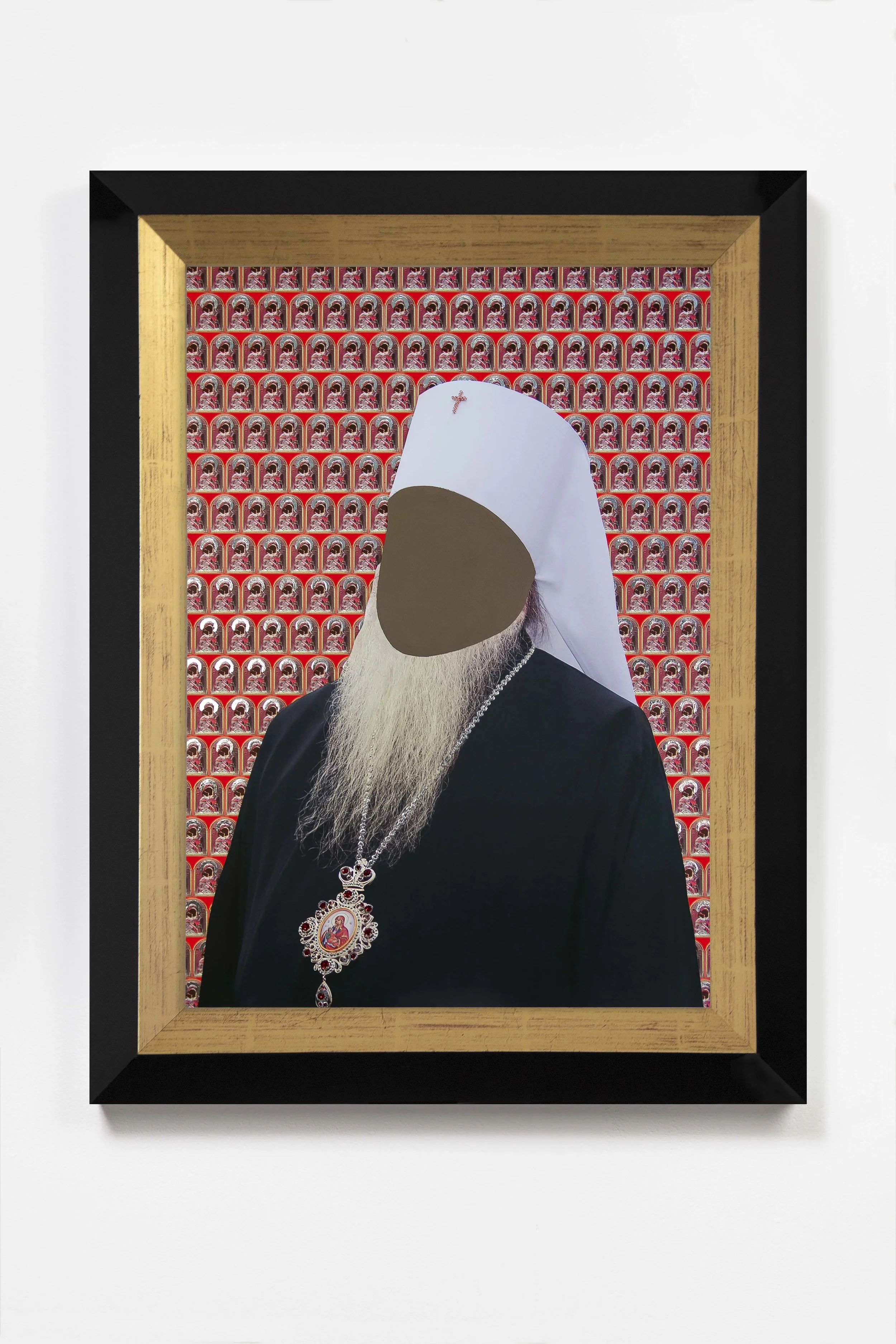 Encounter, Ruby 2018 © Nicola Green Painting, on giclée with hand applied silver leaf and diamond dust, 308gsm Hahnemuhle H52 x W40 cm £5,900 H64 x W47 cm £8,500