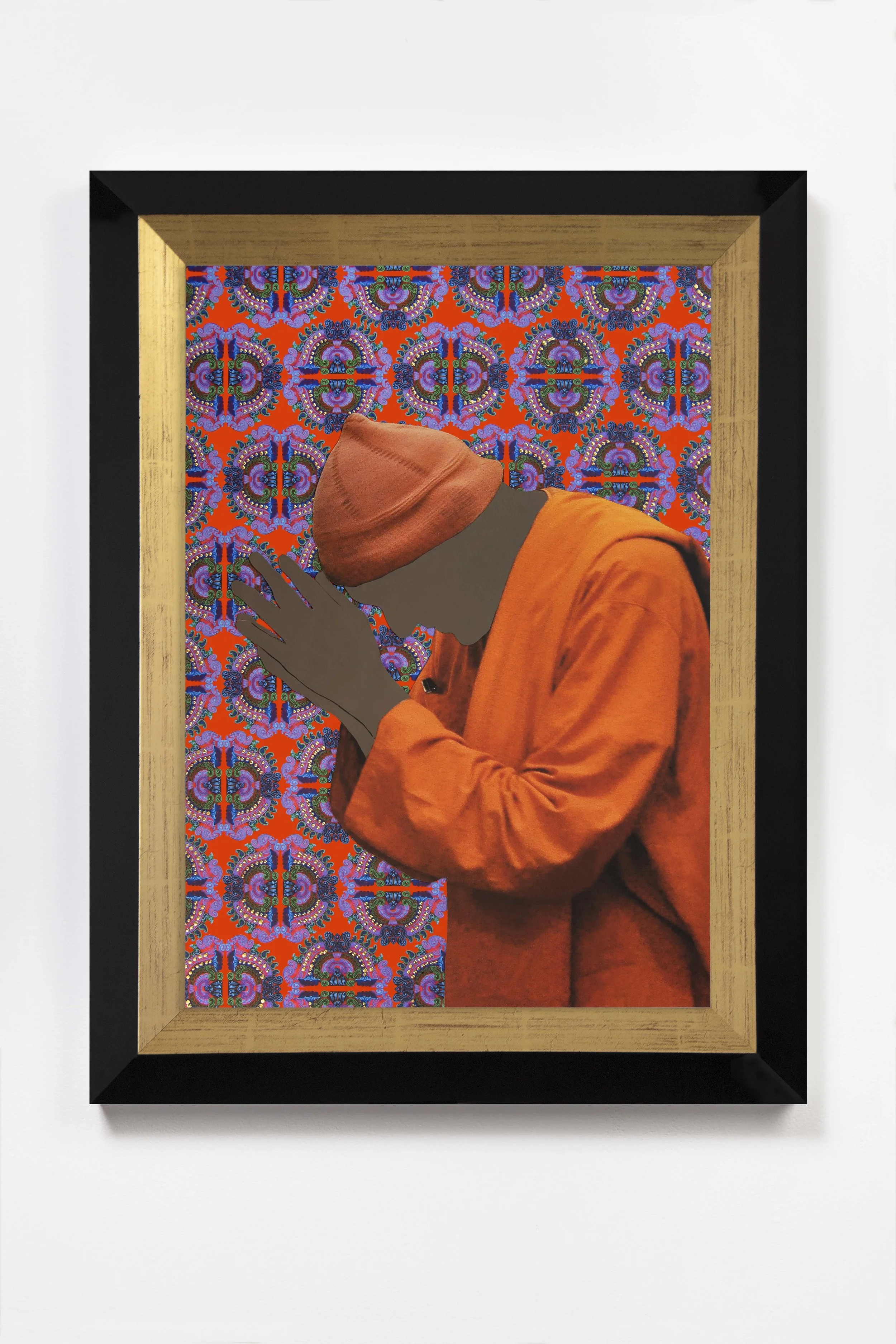 Encounter, Amaranth 2018 © Nicola Green Painting, on giclée with hand applied 24k gold leaf, 308gsm Hahnemuhle H52 x W40 cm £5,900 H64 x W47 cm £8,500