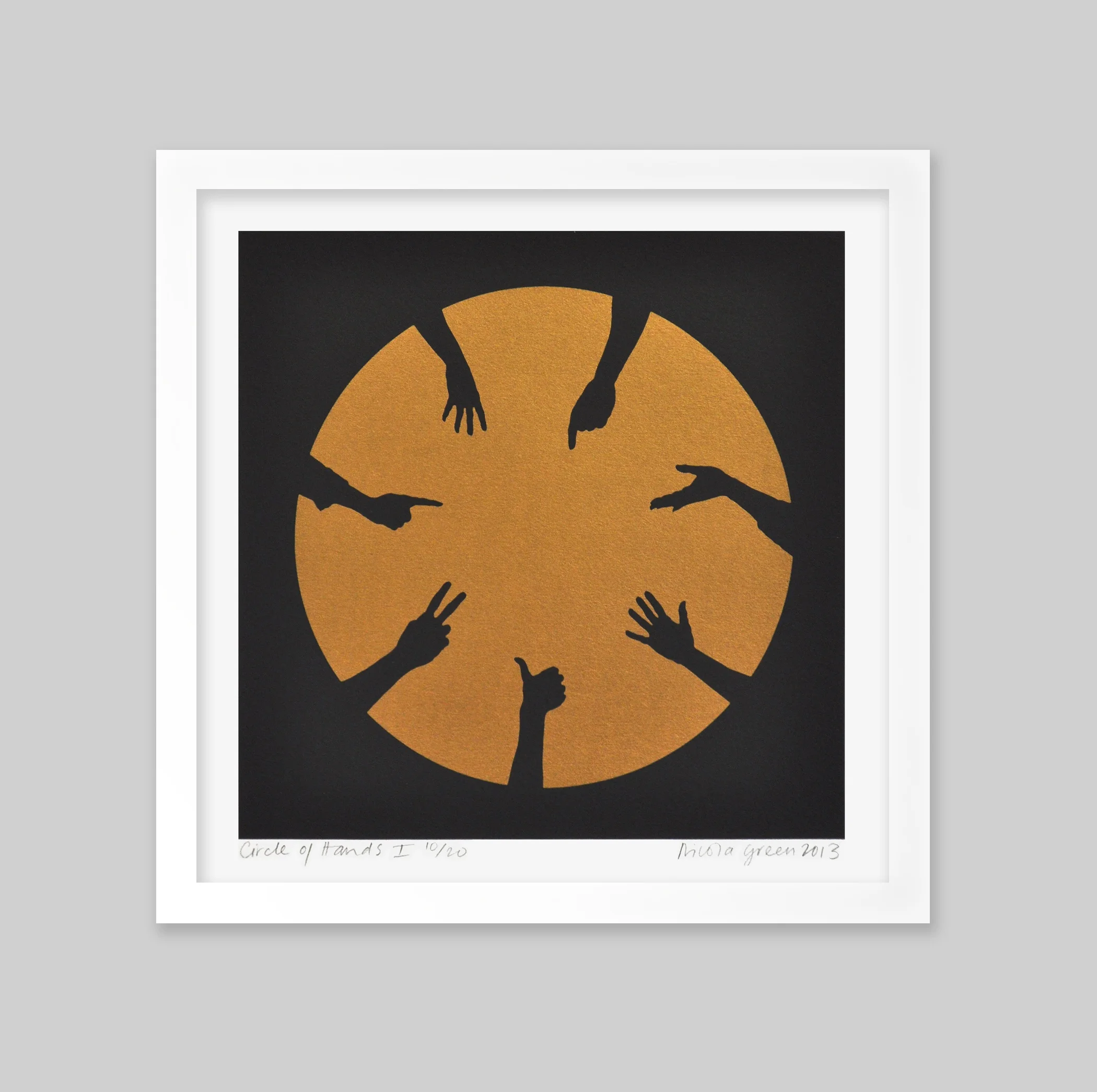 Nicola's Limited Edition Circle of Hands series at Multiplied 2013, Christie's