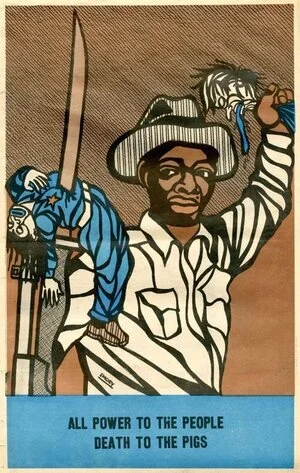 c. 1970, Emory Douglas, All Power to the People Death to the Pigs