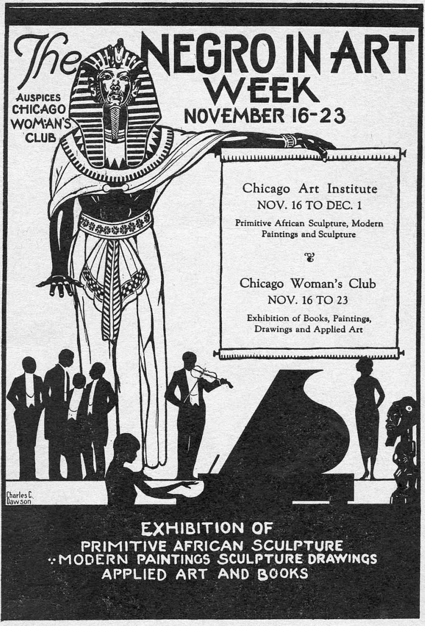 Catalogue for the 1927 'Negro in Art Week' exhibition