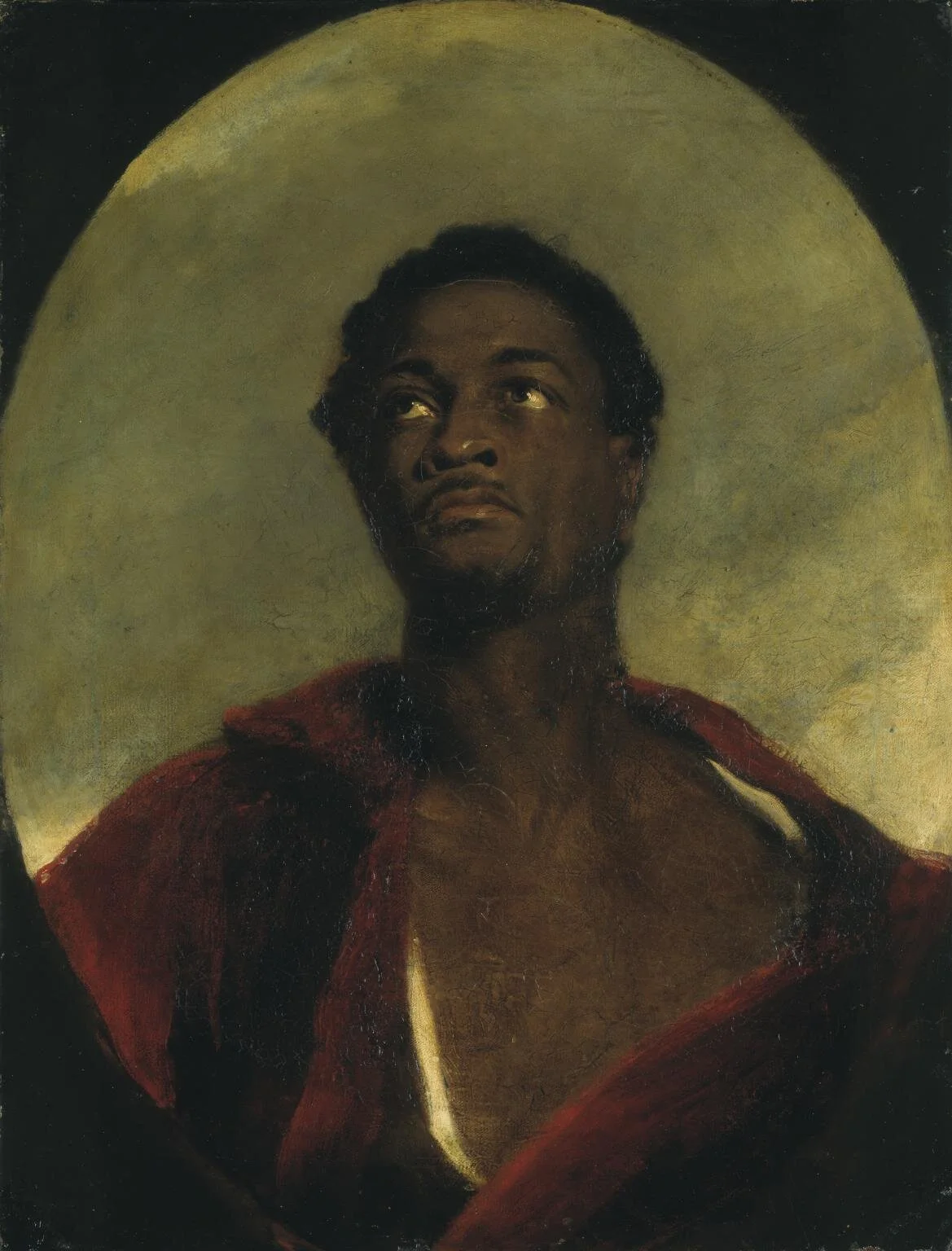 Head of a Man, John Simpson, exhibited 1827, Oil on canvas, 733 × 562 × 18 mm. 