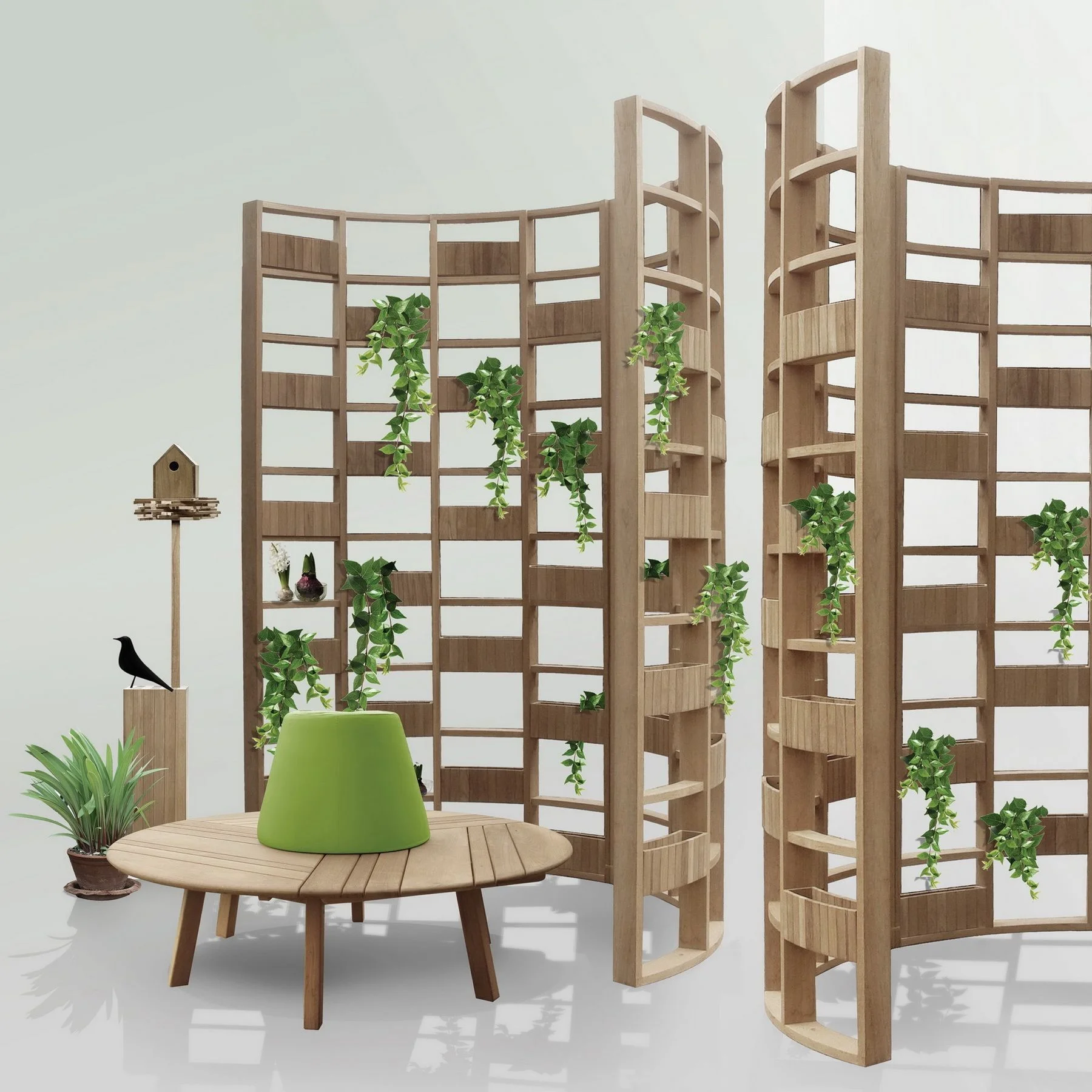 DEESAWAT – biombo-verde e mobiliário para área externa