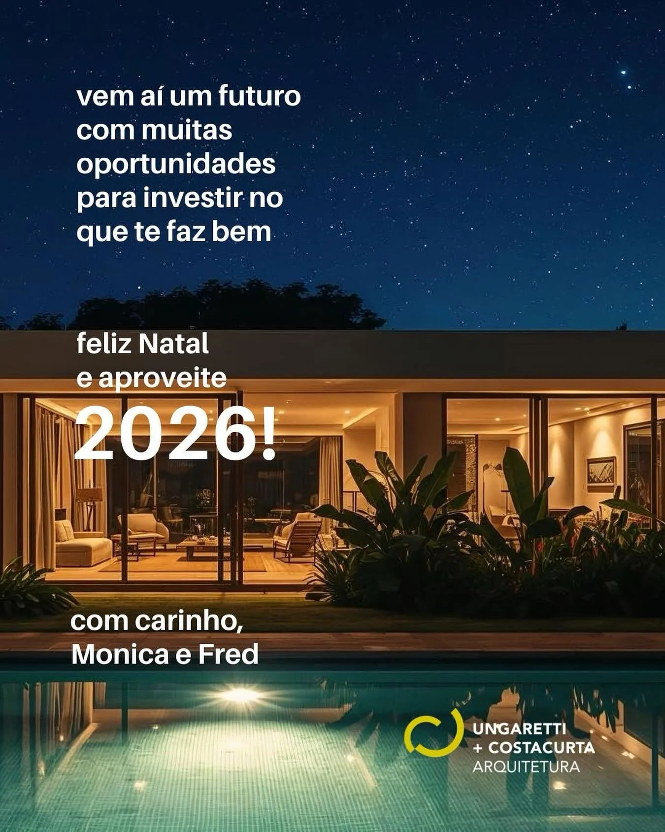 &Eacute; isso, gente! Mais um ano que voou e j&aacute; est&aacute; terminando. Tivemos o prazer de realizar projetos e obras incr&iacute;veis, conhecer novas pessoas e seus universos, estreitar relacionamentos e valorizar ainda mais tudo o que nos fa