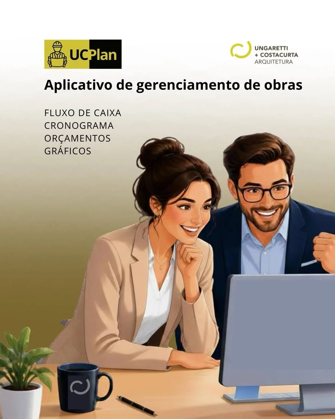 Na UC Arquitetura, nossos clientes sempre v&ecirc;m em primeiro lugar. Por isso, criamos o UCPlan: um aplicativo exclusivo que traz mais transpar&ecirc;ncia, organiza&ccedil;&atilde;o e praticidade para a gest&atilde;o das obras, permitindo acompanha