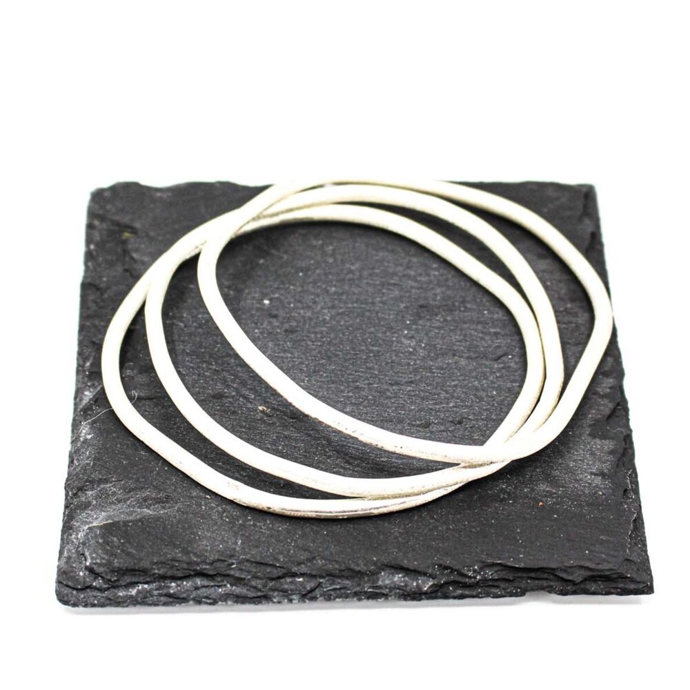set of 3 singular textured bracelets • solid sterling silver • hammered free form elements — sabine werner jewellery set of 3 singular textured bracelets • solid sterling silver • hammered free form elements — sabine werner jewellery