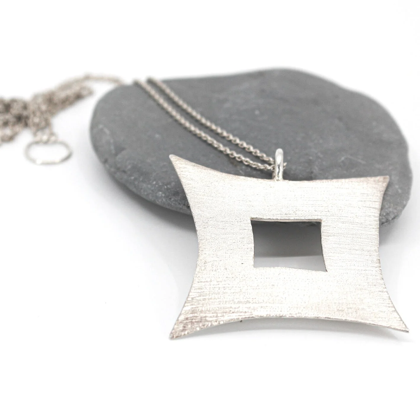 long statement necklace • sterling 