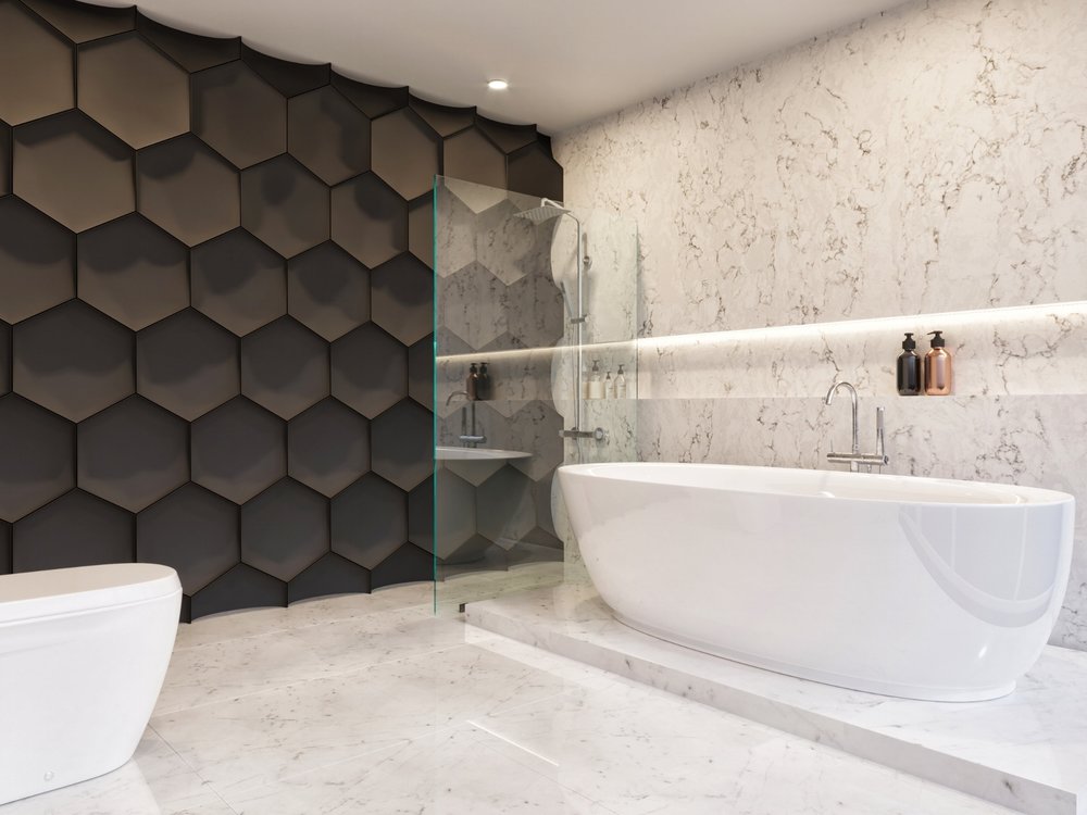 Wôl 3d Tiles Add A Feature Wall To, 3d Tiles Design For Bathroom Wall