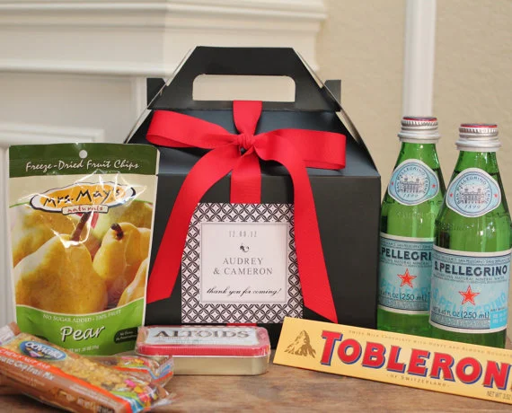 Wedding guest welcome box