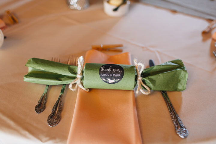 These popper wedding favors were a hit and were fun! When you pulled them candy popped out!