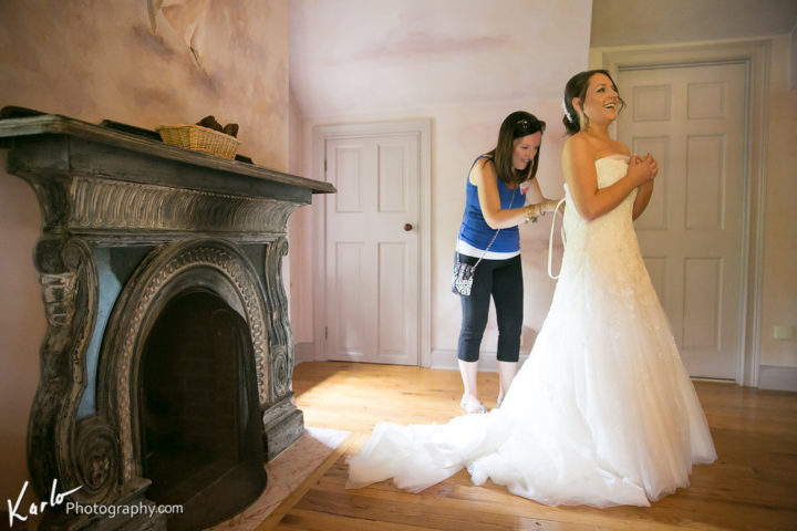 We do all sorts of things at weddings, from setting up items, to pinning on boutonnieres, to lacing up corset dresses, and MUCH more!