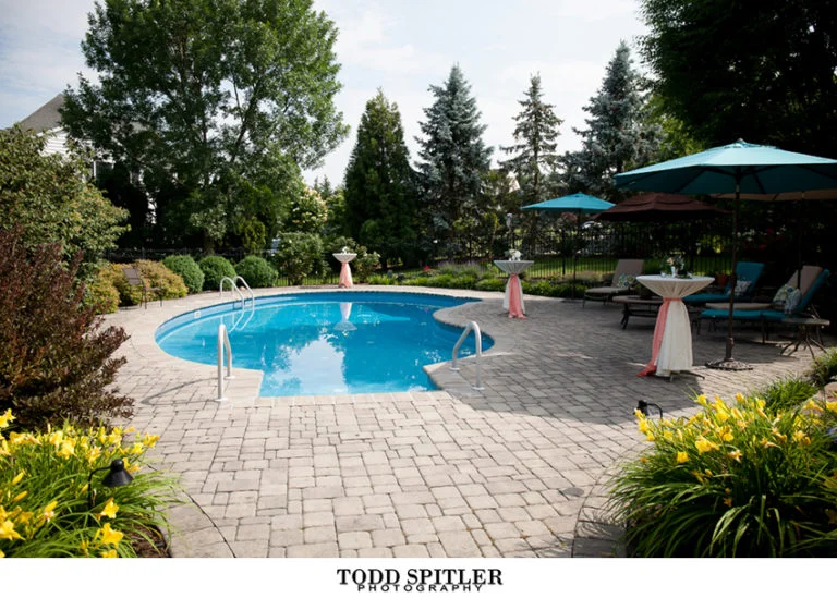 The pool made a great setting for cocktail hour!