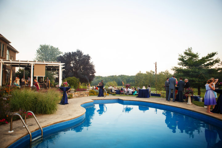 They also had a beautiful pool which made a perfect setting for cocktail hour. Photo by The Wiebners.