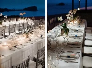 Love the details – silver chiavari chairs, chargers, and more!