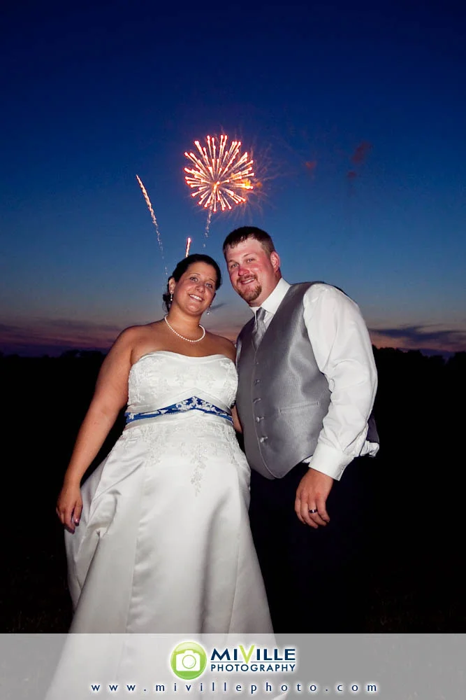 One of the highlights of the night...surprise fireworks thanks to the groom's sister!