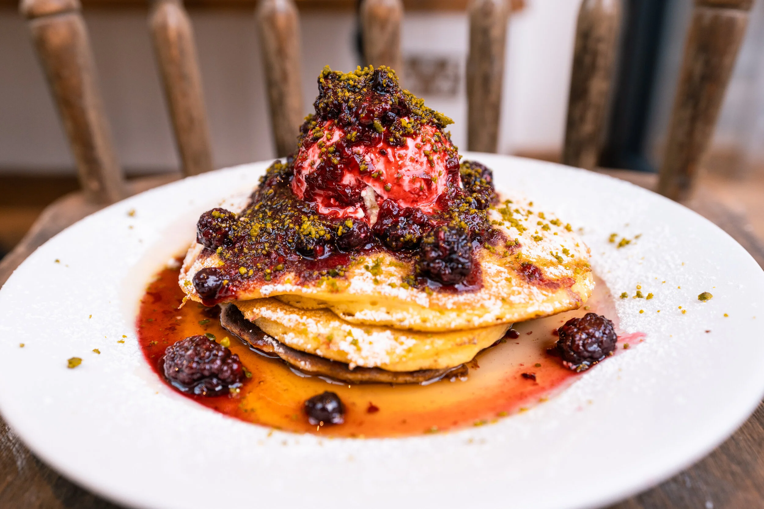 Best Brunch in London is our American Pancakes!