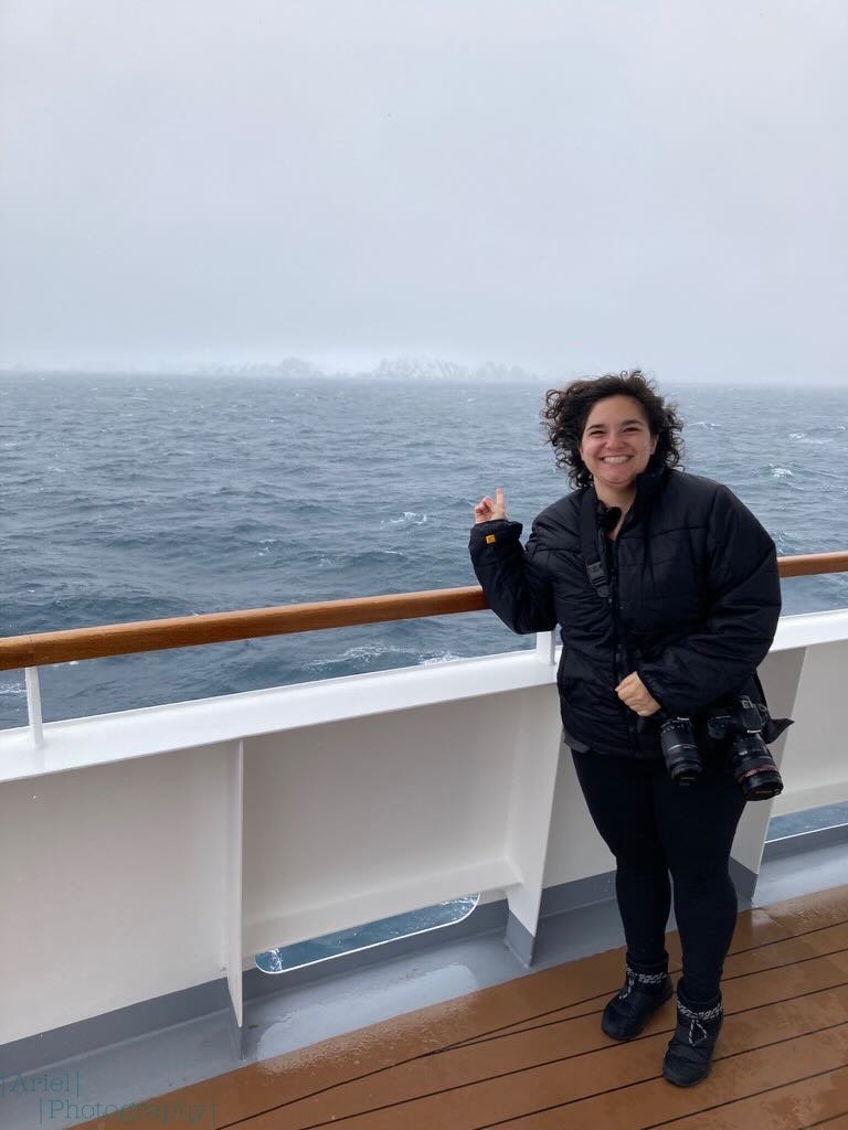 First view of land after crossing the Drake Passage
