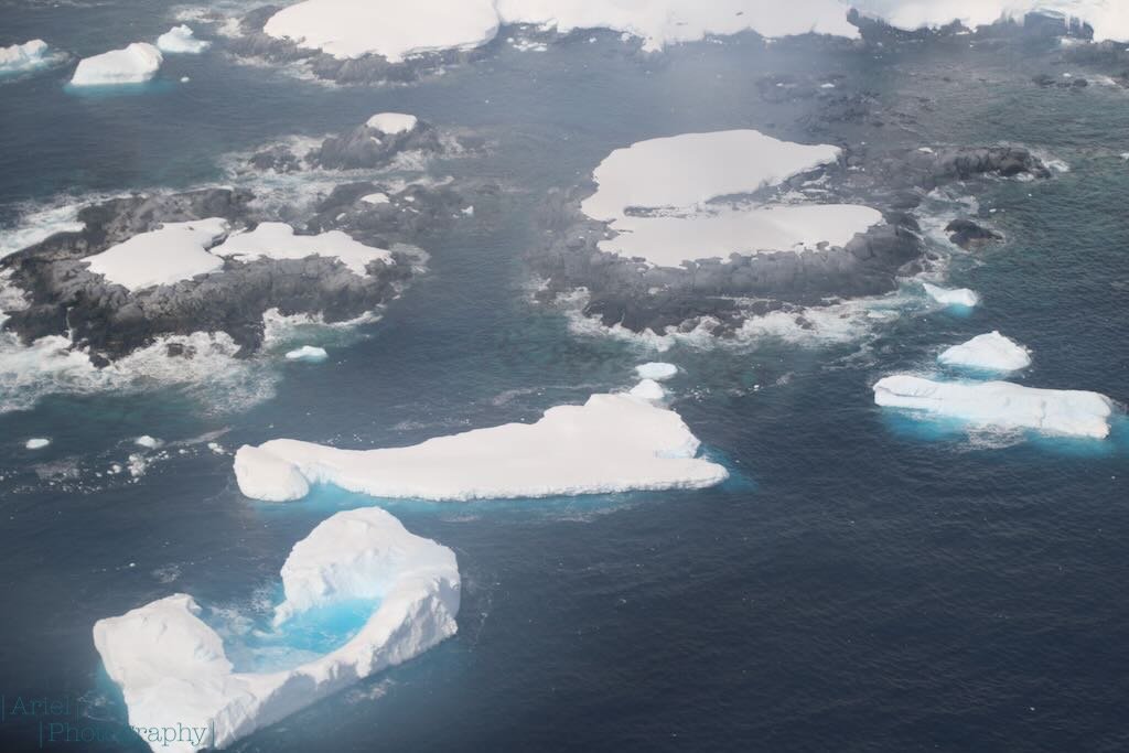 View of Palaver Point from a helicoptor