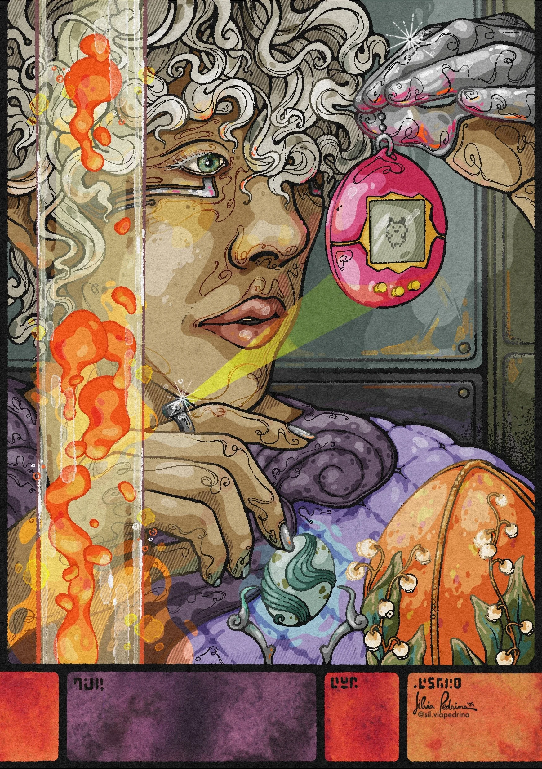 "Egg-shaped research", digital, 2025.