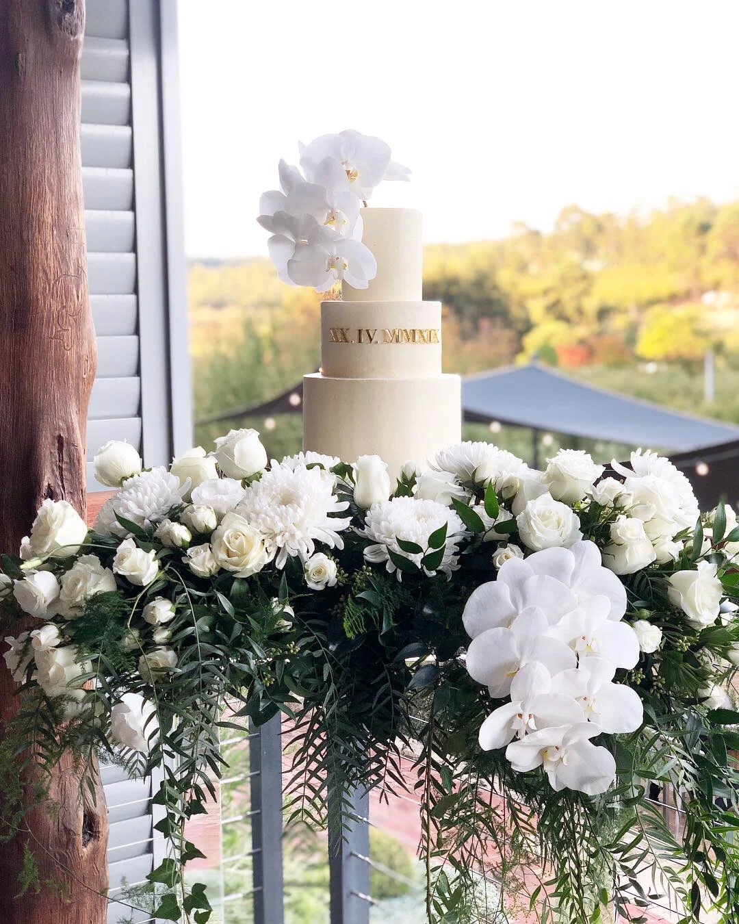 Roman Numerals with Deluxe Blooms