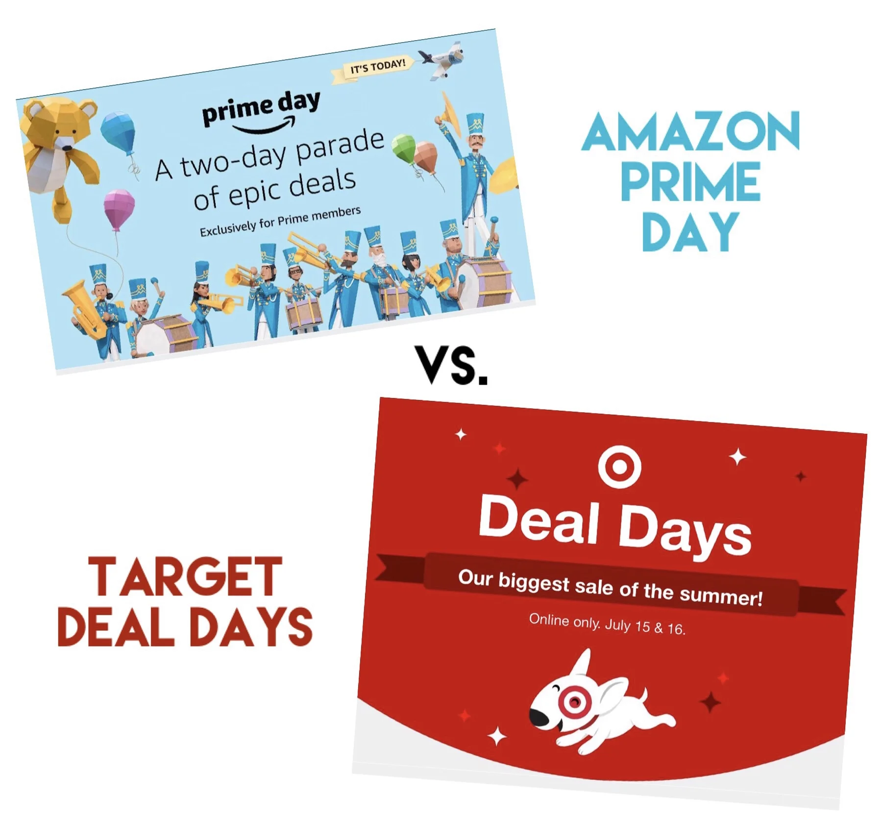 Deal Days Duel - Amazon v. Target - The Best Deals and Steals!