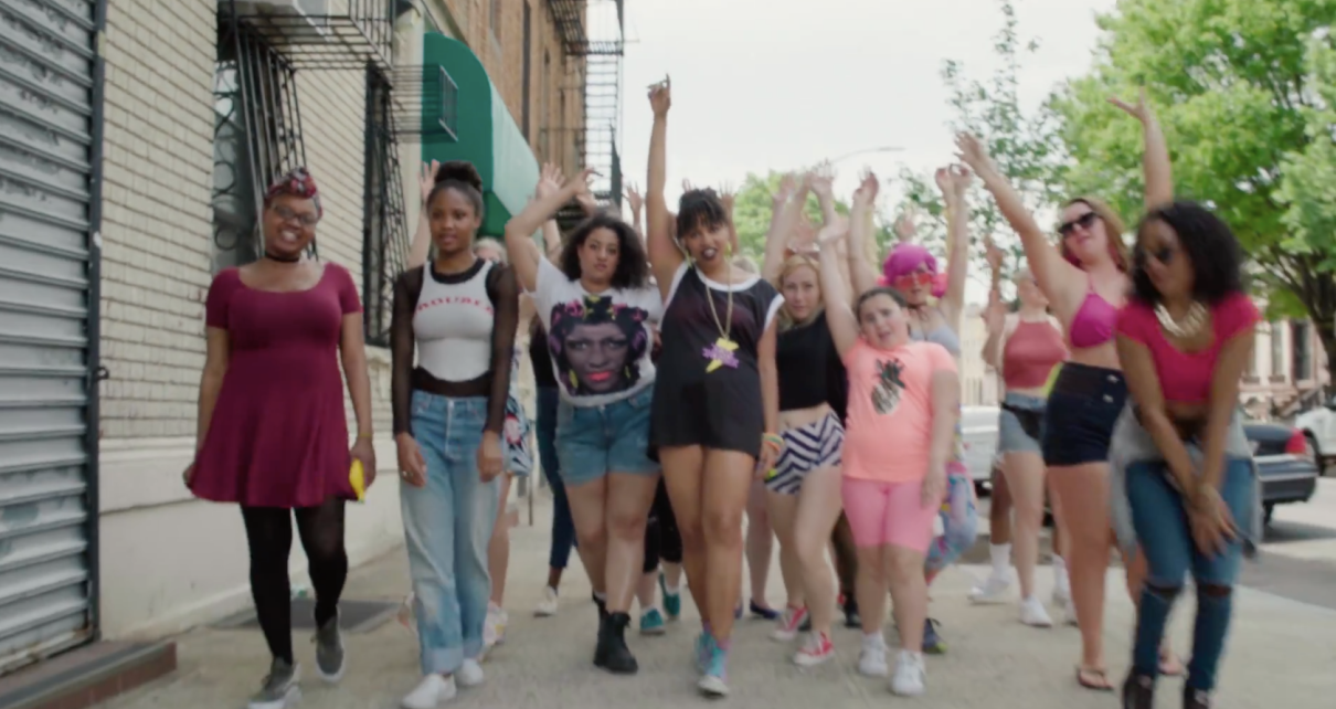 Still from the video for one of Shanthony’s songs, Thunder Thighs.