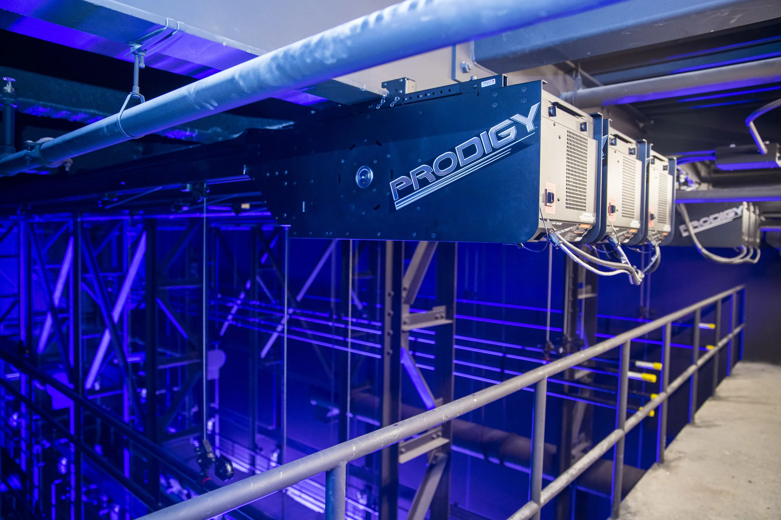ETC Prodigy motorized hoists in Phillips Exeter Academy’s Mainstage Theater.