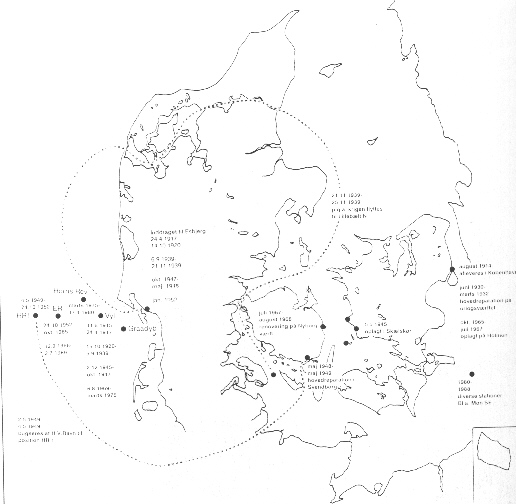 Motorfyrskib nr. 1`s udlægninger 1914-88.