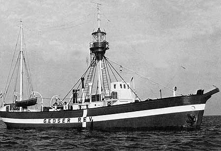 Fyrskib no: XVII på position Gedser Rev. ca:1948
