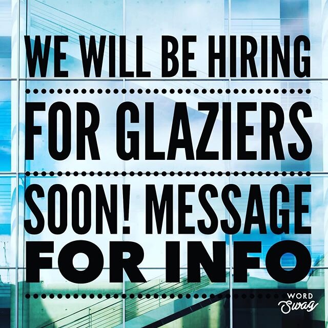 Construction in Illinois is marked essential and we are busy!  Seeking Glaziers &amp; project management All interviews will be via video meeting!  Share to friends and family! 
Prior construction experience preferred

#construction #glazing #glazier