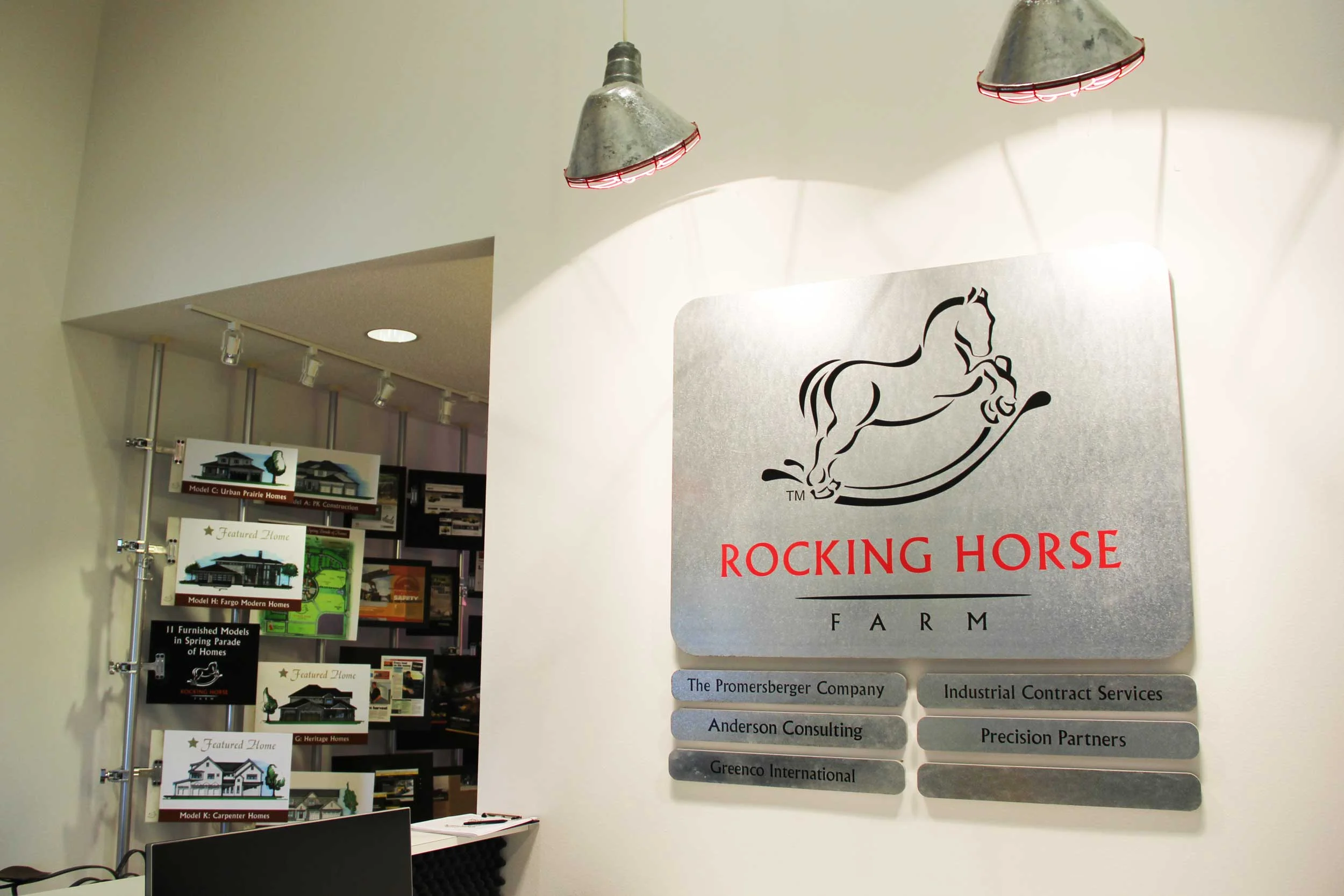 Red Barn Signage Front Desk