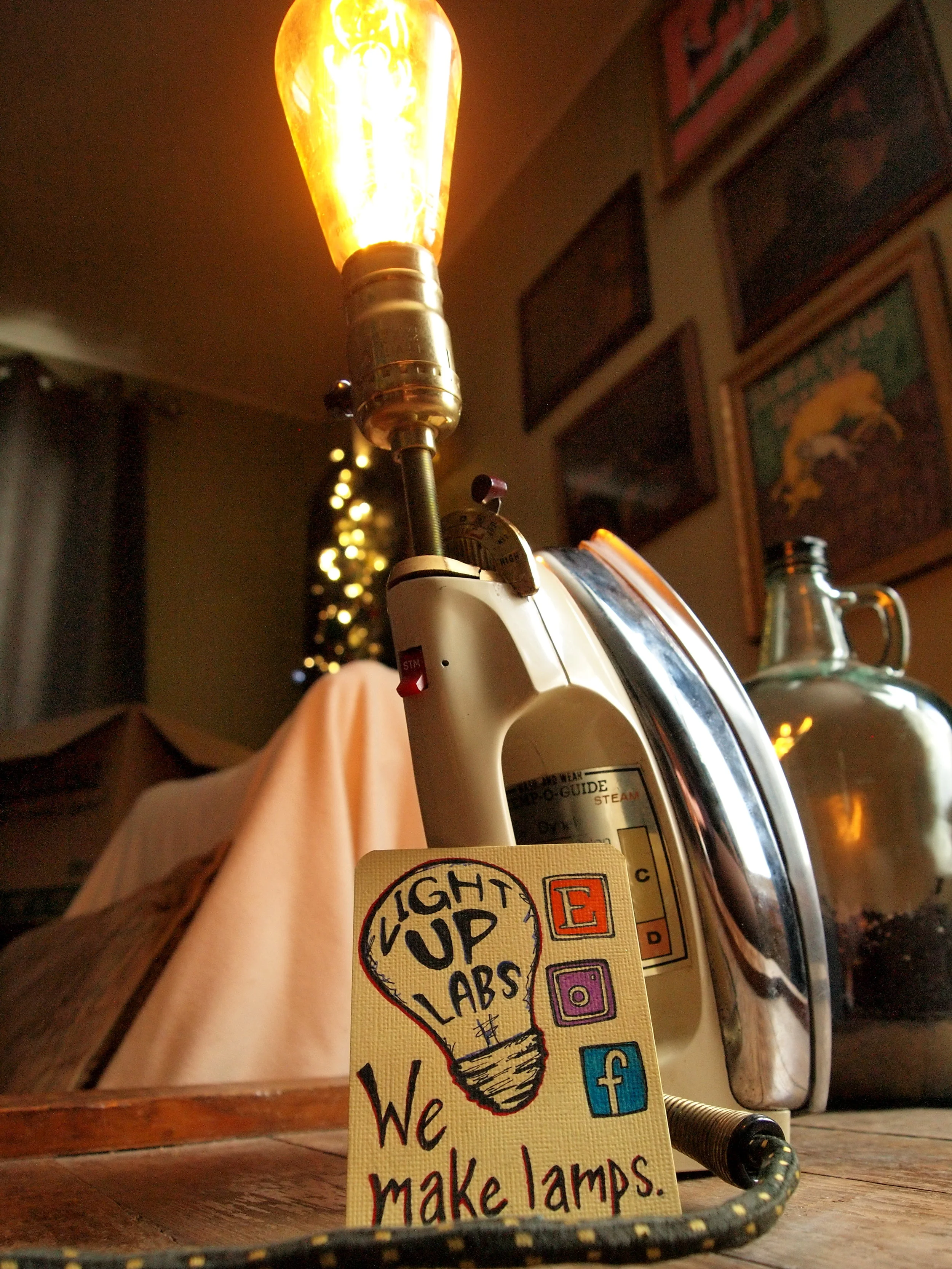 Repurposed Vintage Handy Hannah Hair Dryer Lamps — Light Up Labs