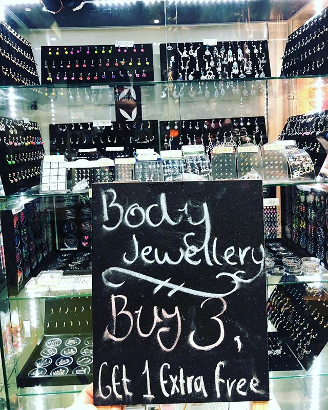 Looking to stock up on some body jewellery? Take advantage of our on-going &lsquo;Buy 3 get 1 extra Free&rsquo; offer 🙏🏼🍃