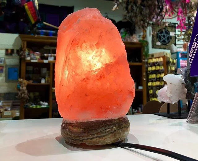 Q: What should I do if my Salt Lamp starts sweating? .
A: Simply keep the Salt Lamp on at all times, Keep it warm and for safe measure place a dish under the salt lamp so it has no chance of ruining your furniture. .
Q: How often should I keep my Salt lamp on each day?
.
A: It&rsquo;s recommended that you keep your Salt Lamp on for 16 hours a day minimum. Some people have worked out it costs less than $10 a year to keep a 7-15w bulb on all day. .
Q: How should I take care of my Salt Lamp? .
A: For best results, it&rsquo;s recommended to leave the Salt Lamp on 24/7.
.
Natural &amp; carved salt lamps are safe to wipe with a damp cloth, simply make sure you don&rsquo;t over do the dampness as excess water will dissolve the salt.
.
Always follow the safety instructions and when it comes to electricity, we all need to be careful.