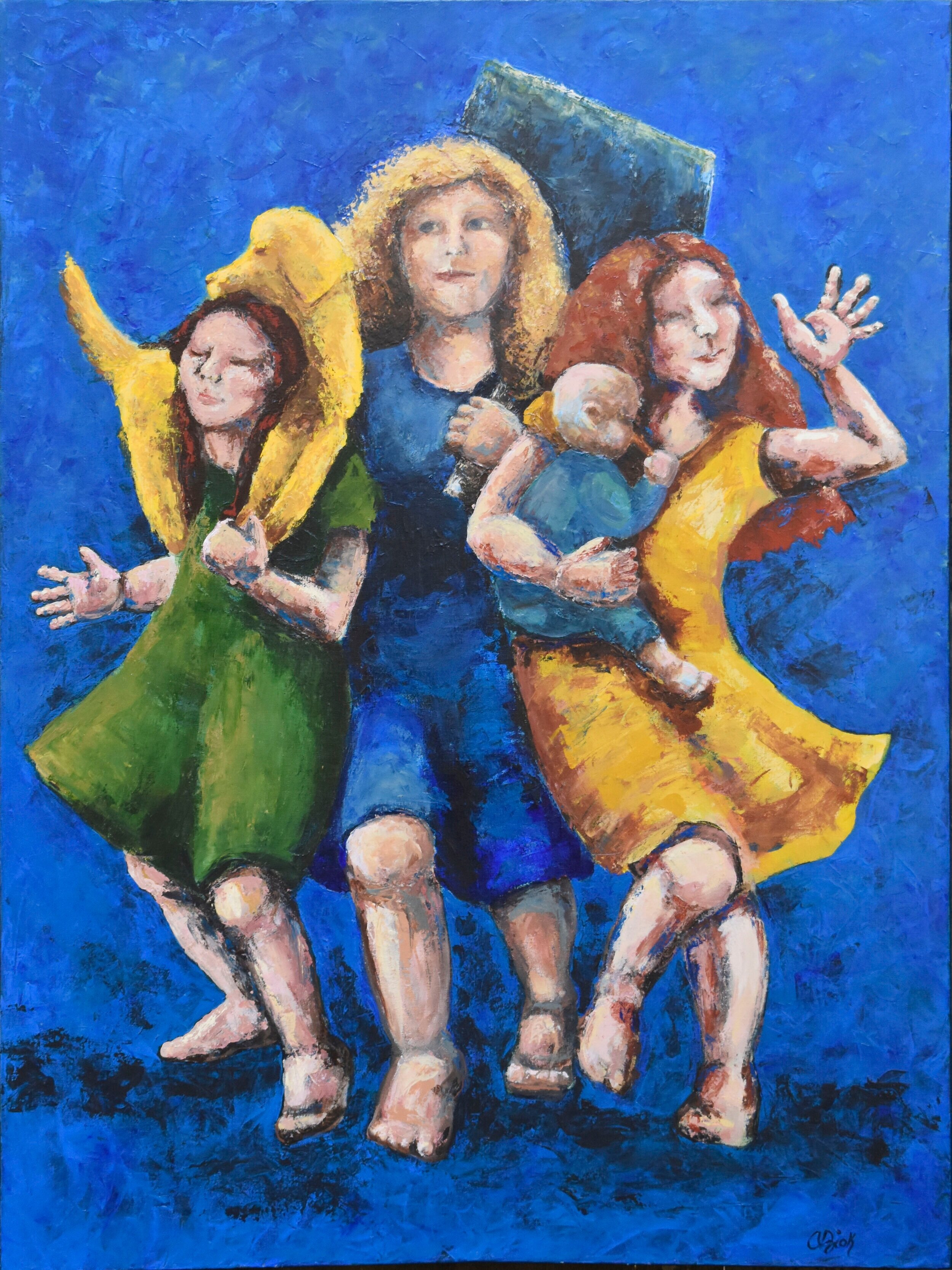 The Protector (She Persists)  36x48 2020 Commission