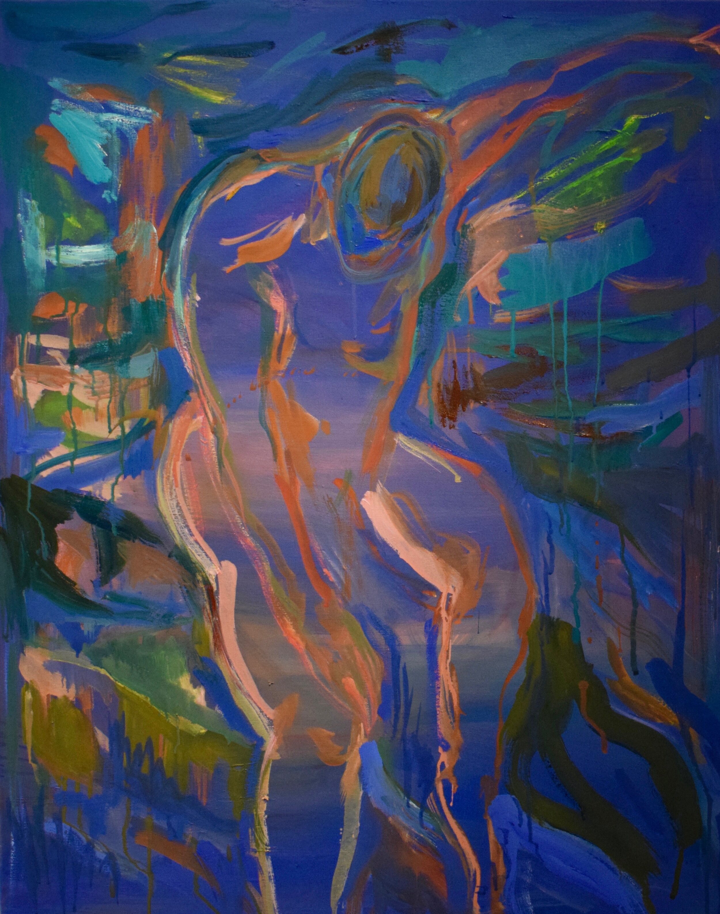 Wisdom of the Body II, 81 x 65 cm, oil on canvas, 2021