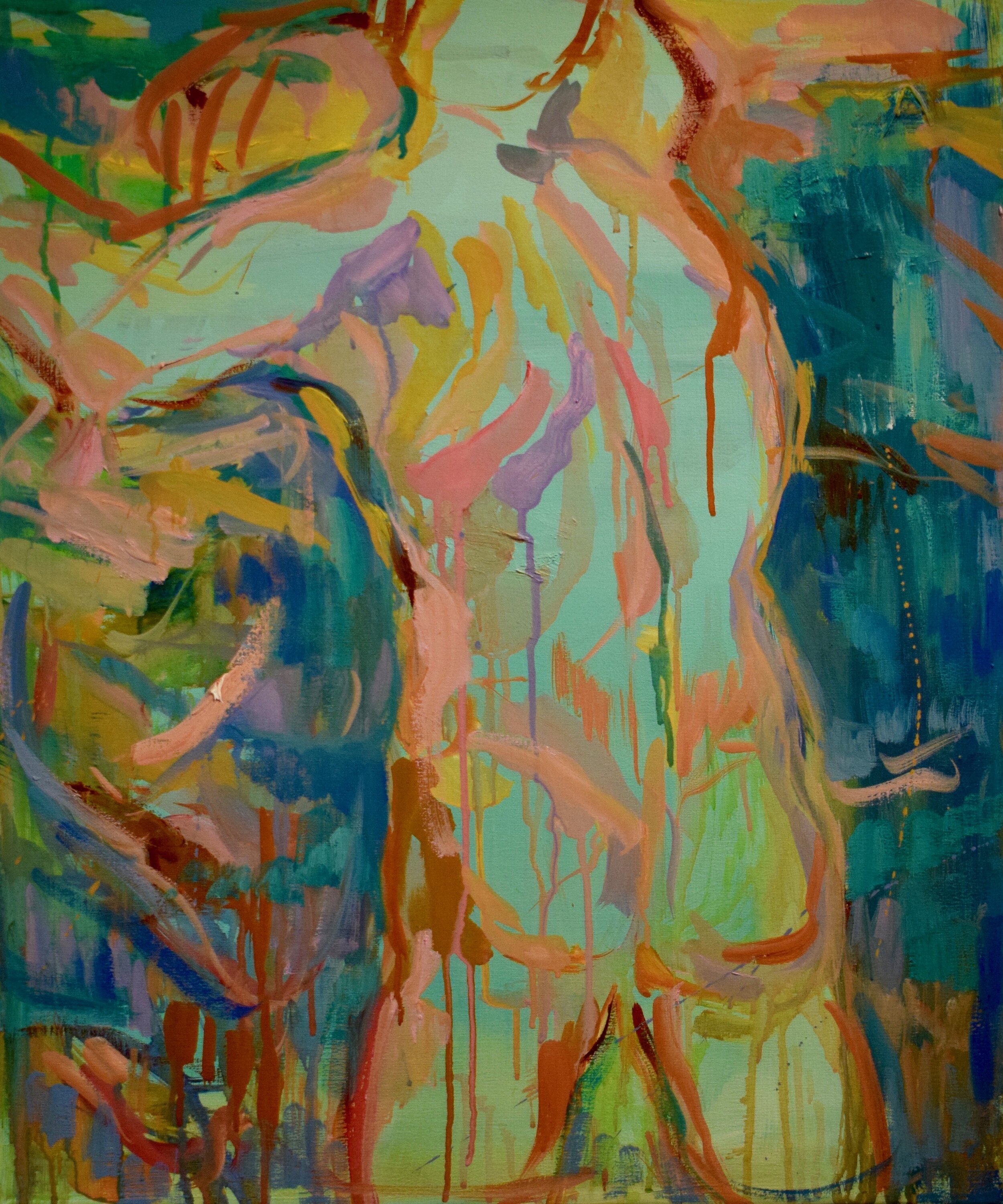 Bather I, 65 x 54 cm, 2021, oil on canvas