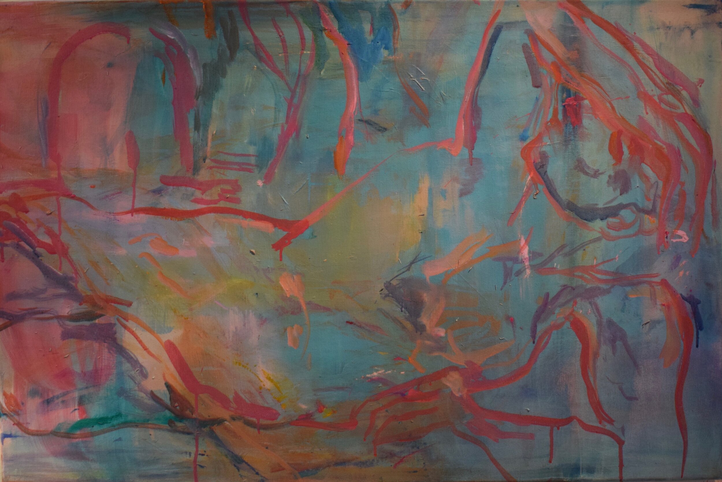 SOLD Cosmos of Life, 2021, oil on canvas, 60 x 90 cm