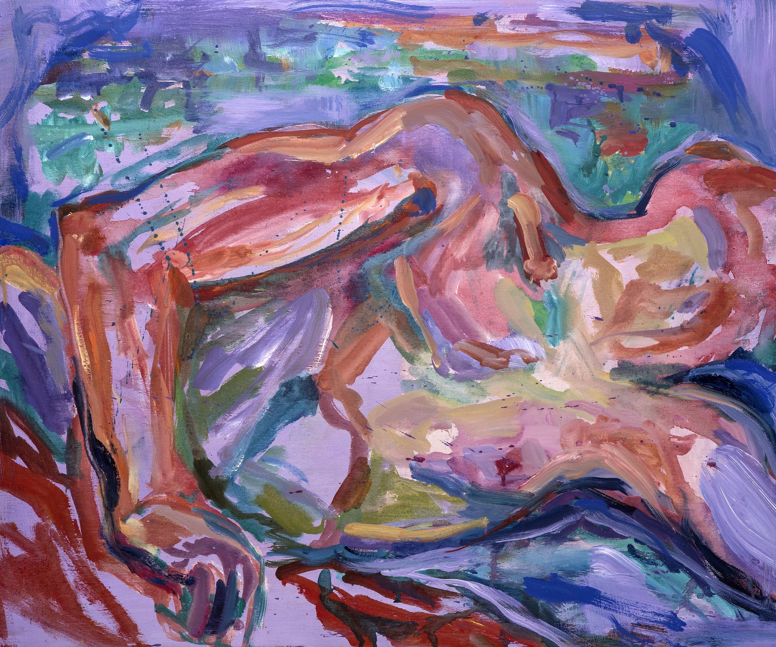 Paint as flesh, 2022, oil on canvas, 65 x 55 cm