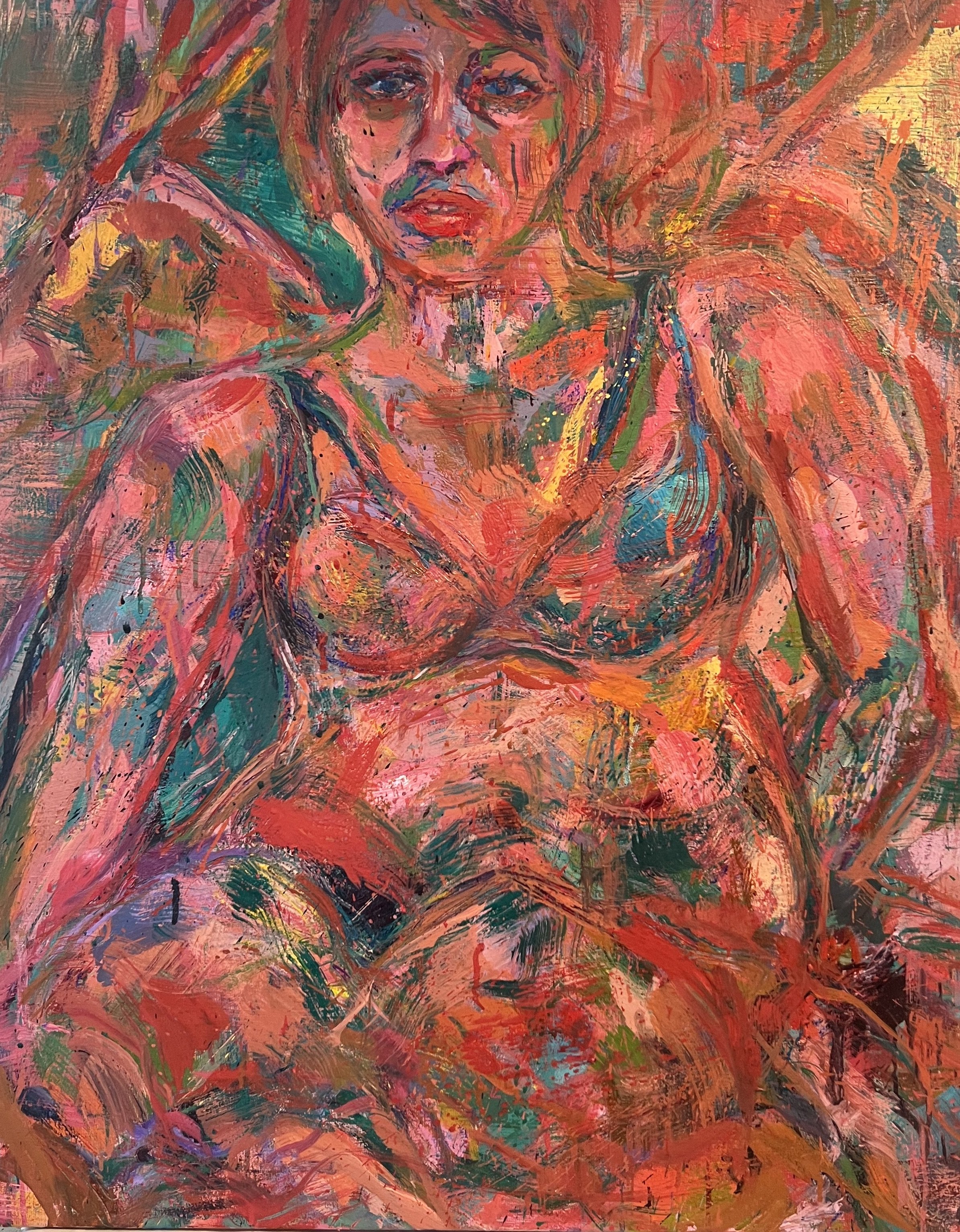 Heat wave, 2023, oil on canvas, 76 x 93 cm