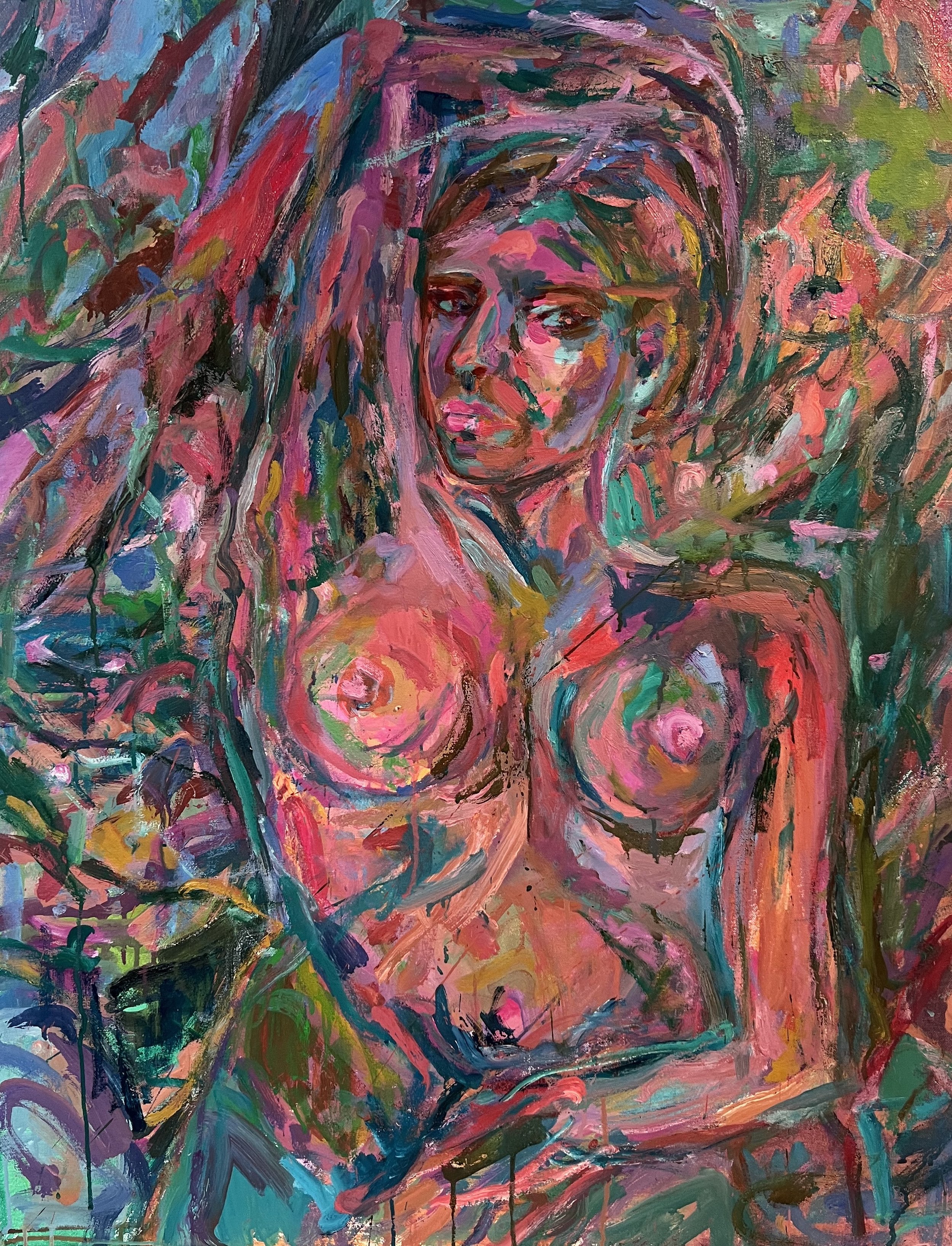 Jungle, 2023, oil on canvas, 93 x 78 cm