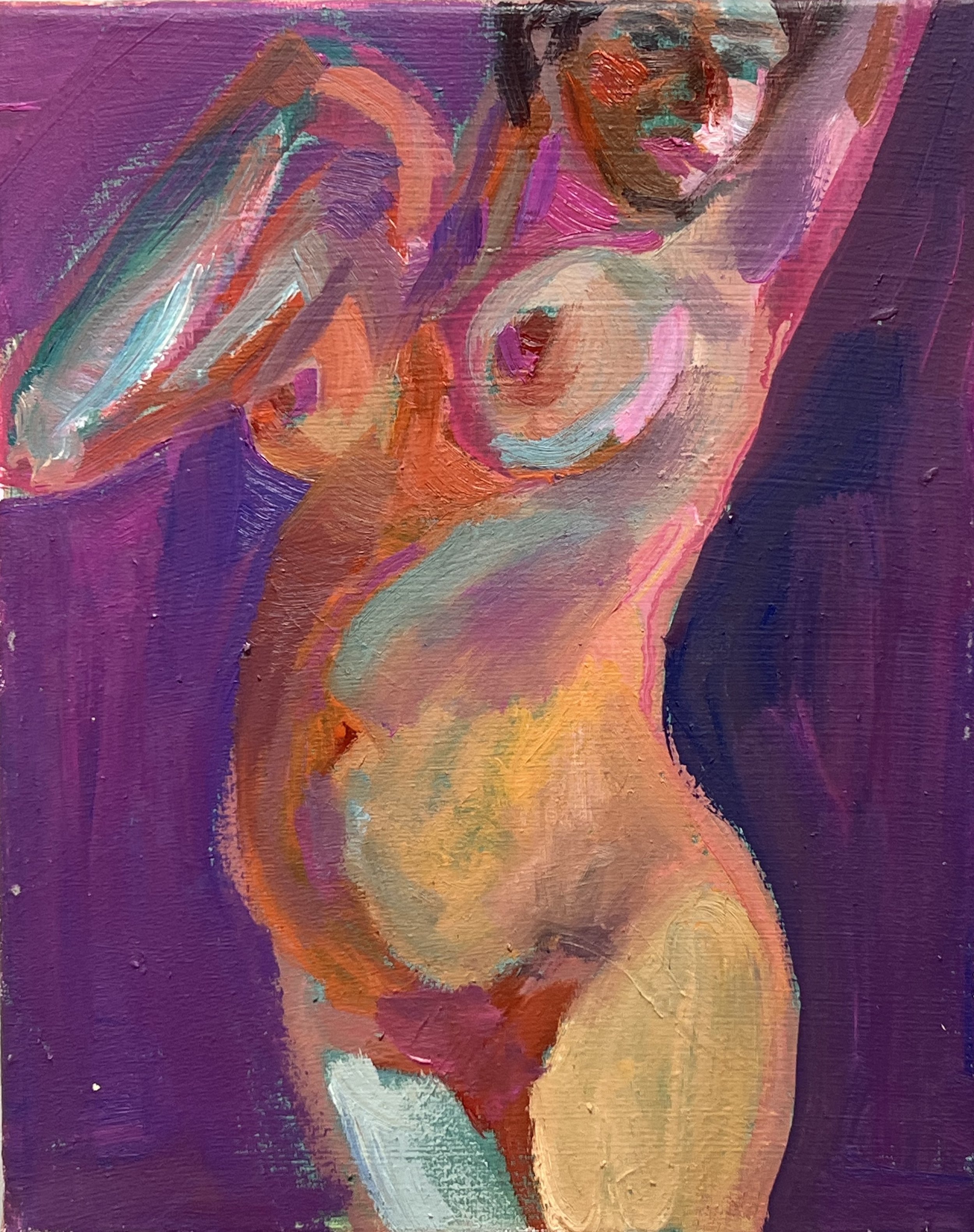 Body-image, 2023, oil on canvas, 24 x 31 cm