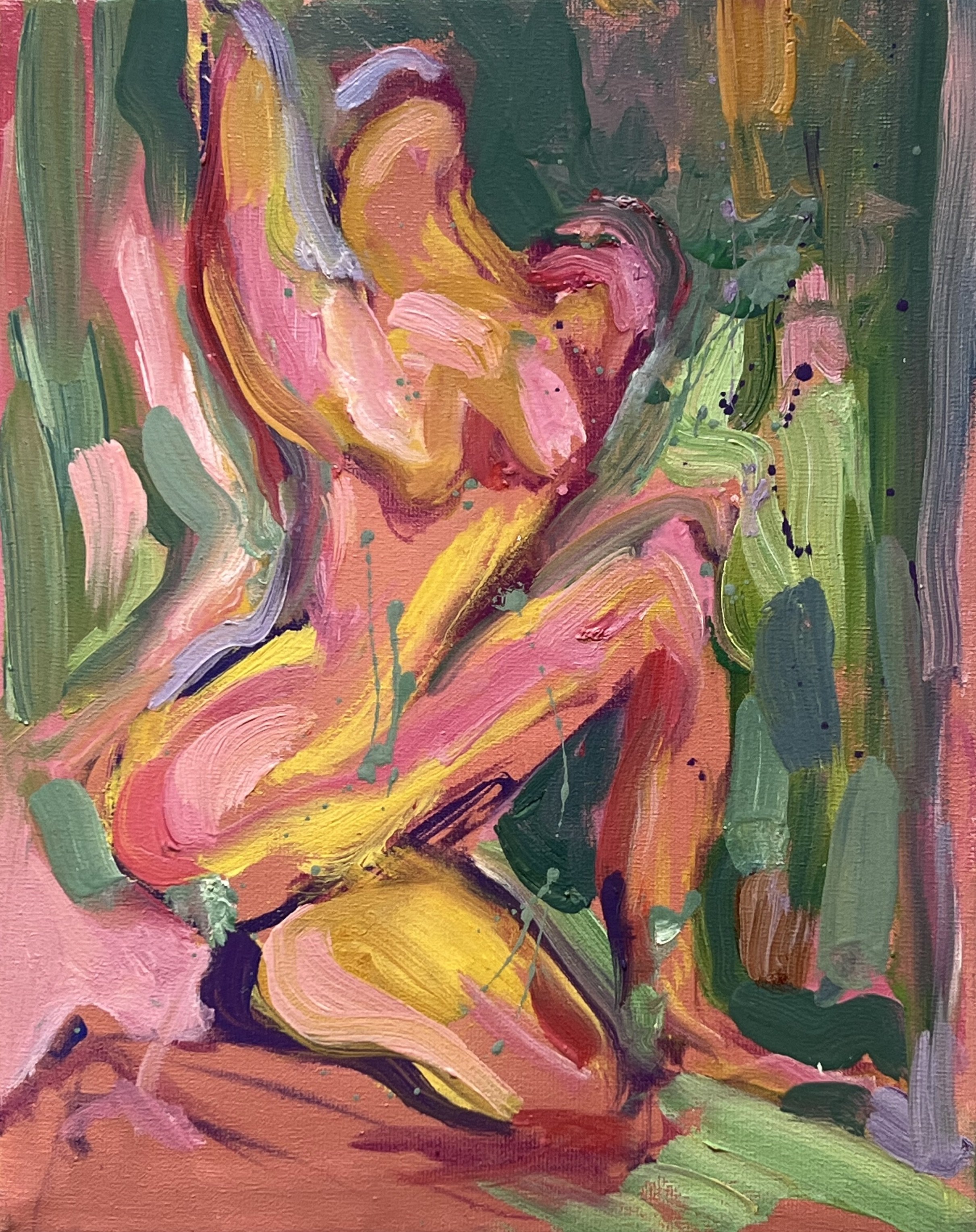 Feeling within, 2023, oil on canvas, 24 x 32 cm