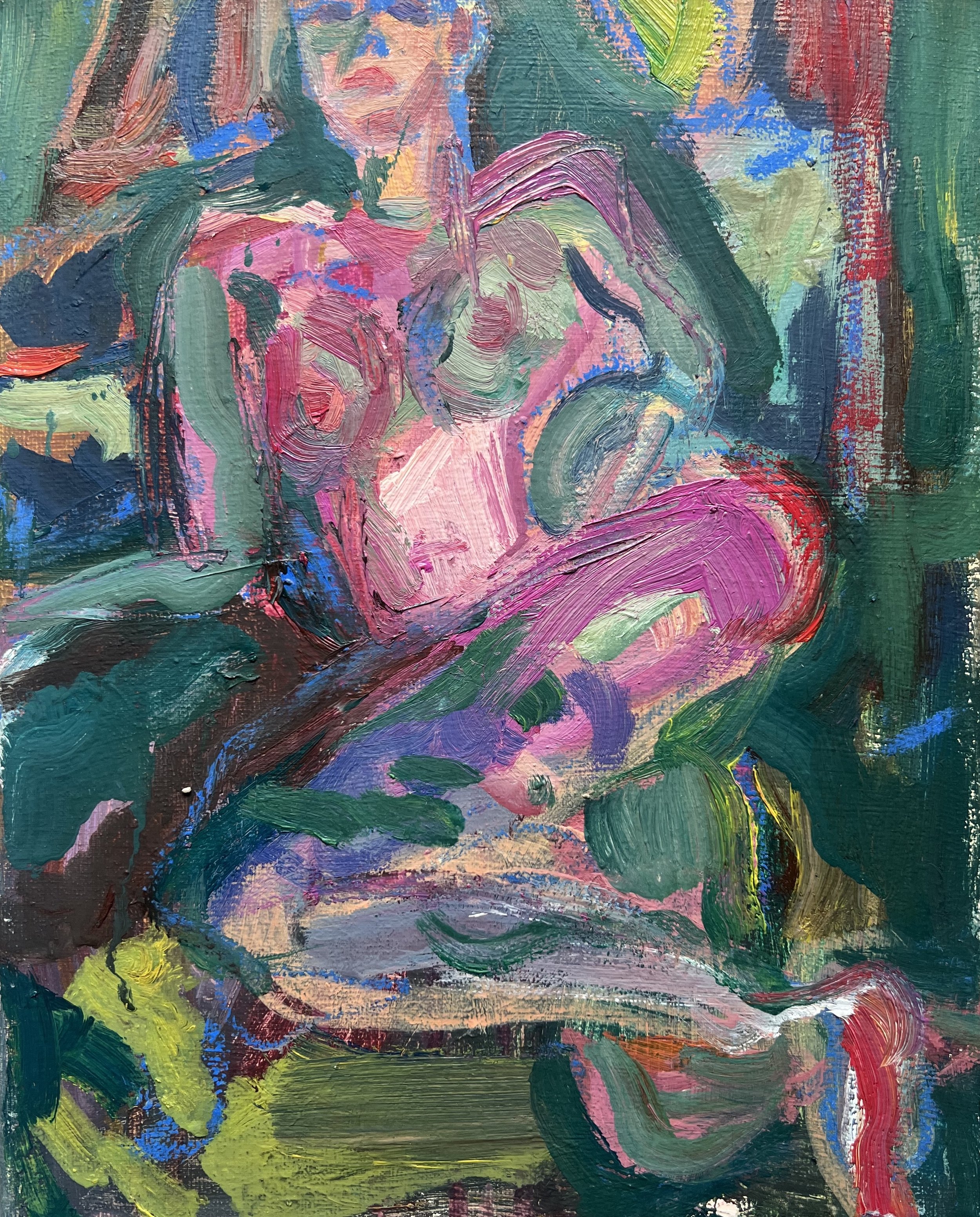 Inner Garden, 2023, oil on canvas, 24 x 32 cm